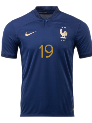 BENZEMA #19 France Home Jersey Shirt World Cup 2022