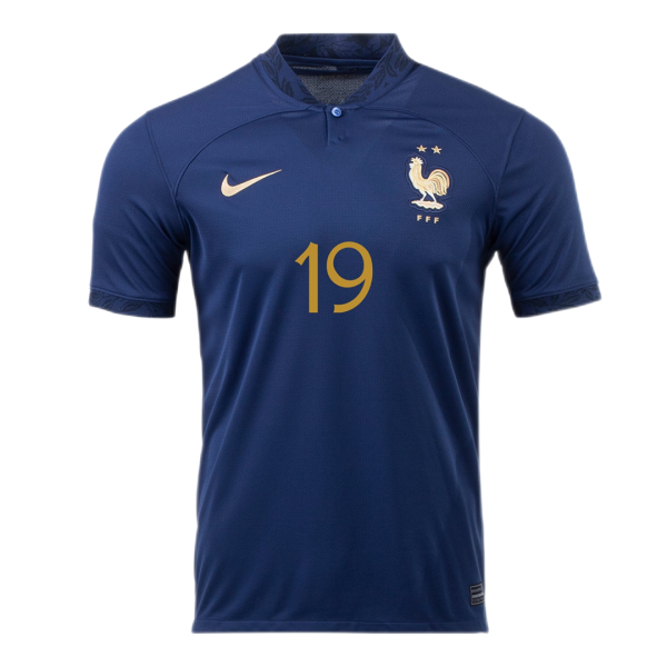 BENZEMA #19 France Home Jersey Shirt World Cup 2022