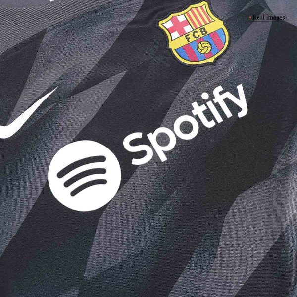 Barcelona Goalkeeper Kids Jerseys Kit 2023/24