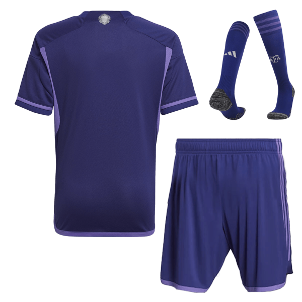 Argentina Away World Cup Jerseys Full Kit 2022 - Three Stars