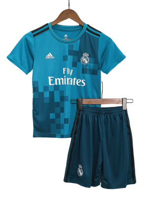 Real Madrid Third Away Kids Soccer Jerseys Kit 2017/18