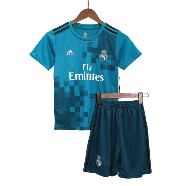 Real Madrid Third Away Kids Soccer Jerseys Kit 2017/18