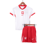 Poland Home Kids Soccer Jerseys Kit EURO 2024