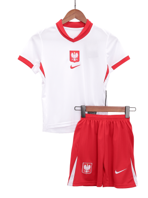 Poland Home Kids Soccer Jerseys Kit EURO 2024