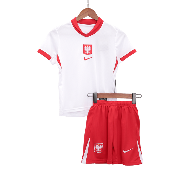 Poland Home Kids Soccer Jerseys Kit EURO 2024