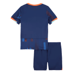 Netherlands Away Kids Soccer Jerseys Kit EURO 2024