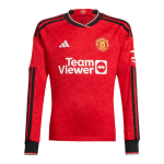 MOUNT #7 Manchester United Home Long Sleeve Soccer Jersey 2023/24