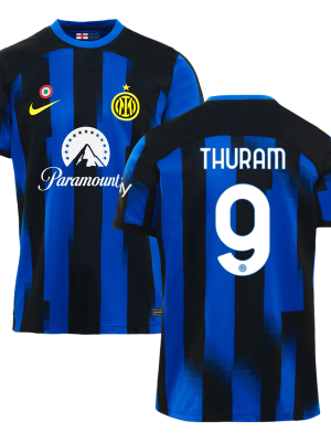 THURAM #9 Inter Milan Home Soccer Jersey 2023/24