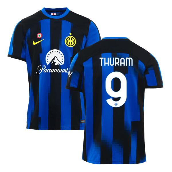 THURAM #9 Inter Milan Home Soccer Jersey 2023/24