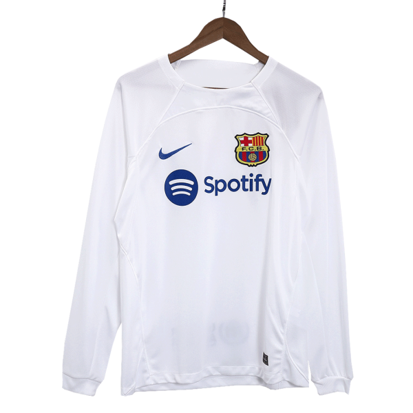 Barcelona Away Long Sleeve Soccer Jersey 2023/24