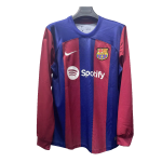 Barcelona Home Long Sleeve Soccer Jersey 2023/24