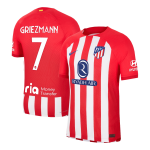 GRIEZMANN #7 Atletico Madrid Home Authentic Soccer Jersey 2023/24 - UCL