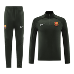 Barcelona 1/4 Zip Tracksuit 2023/24 Dark Green