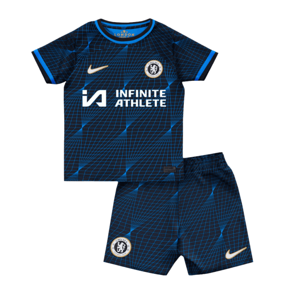 Chelsea Away Kids Soccer Jerseys Kit 2023/24