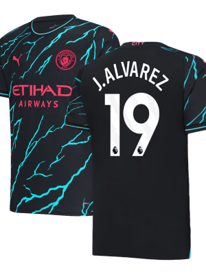 J.ALVAREZ #19 Manchester City Third Away Jersey 2023/24