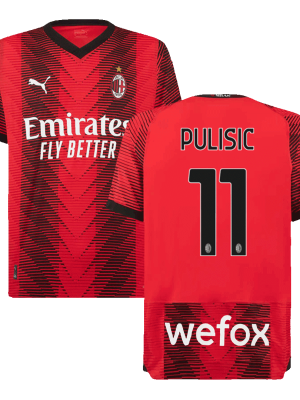 PULISIC #11 AC Milan Home Authentic Jersey 2023/24