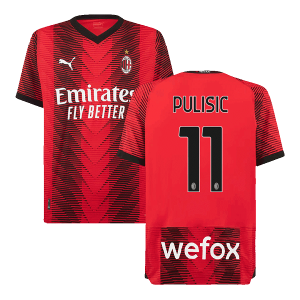 PULISIC #11 AC Milan Home Authentic Jersey 2023/24