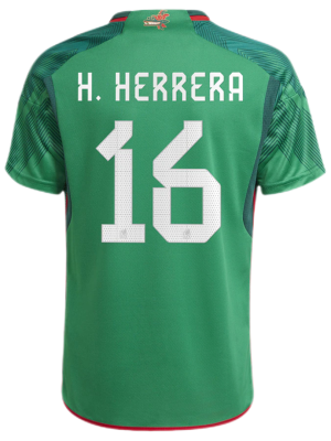 H.HERRERA #16 Mexico Home Jersey World Cup 2022