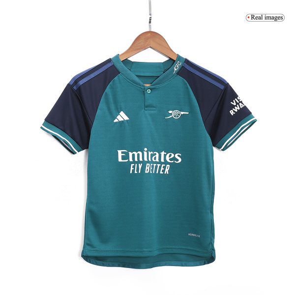 Arsenal Third Away Kids Soccer Jerseys Kit 2023/24