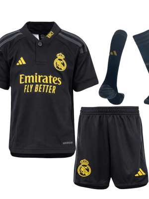 Real Madrid Third Away Kids Soccer Jerseys Full Kit 2023/24