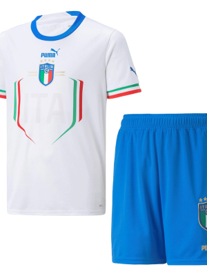 Italy Away Kids Jerseys Kit 2022