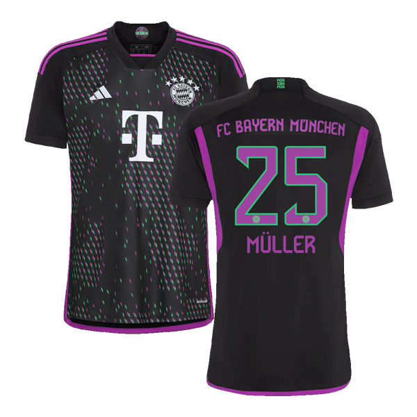 M?LLER #25 Bayern Munich Away Soccer Jersey 2023/24