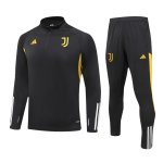 Juventus 1/4 Zip Tracksuit 2023/24 Kids Black