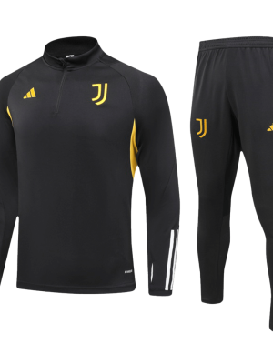 Juventus 1/4 Zip Tracksuit 2023/24 Black