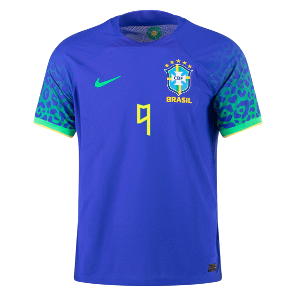 RICHARLISON #9 Brazil Away Authentic Jersey 2022