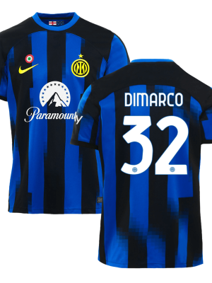 DIMARCO #32 Inter Milan Home Soccer Jersey 2023/24