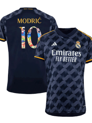 MODRI? #10 Real Madrid Away Soccer Jersey 2023/24 - Sen2 Font