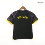 Borussia Dortmund Away Kids Soccer Jerseys Kit 2023/24