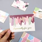 1 Pcs Random Style Personalized Message Greeting Card