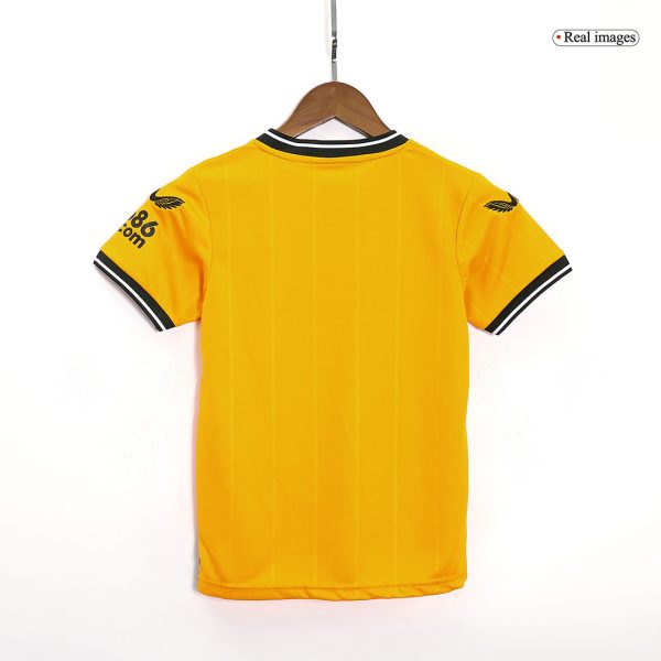 Wolverhampton Wanderers Home Kids Soccer Jerseys Kit 2023/24