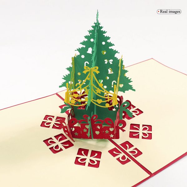 3D Pop Up Christmas Greeting Card (Christmas Tree)