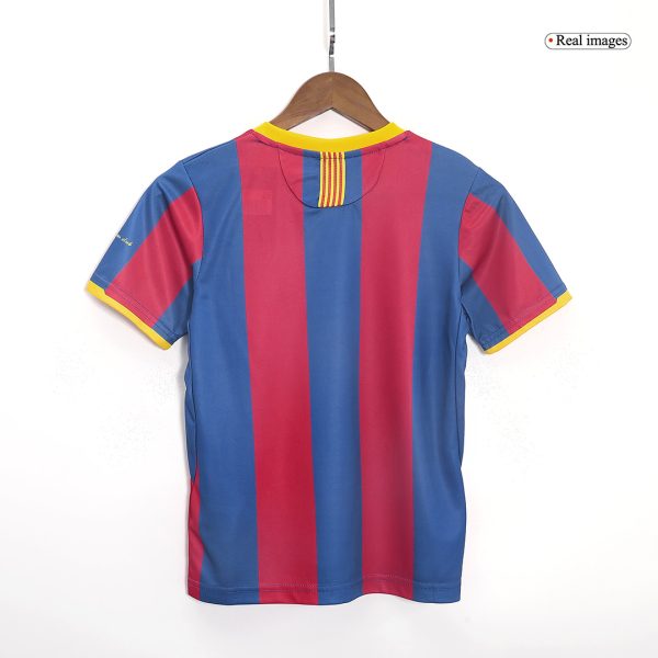 Vintage Barcelona Home Kids Soccer Jerseys Kit 2010/11