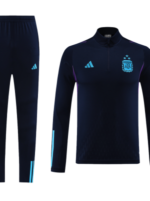 Argentina 1/4 Zip Tracksuit 2023/24 Navy