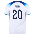 FODEN #20 England Home Jersey World Cup 2022