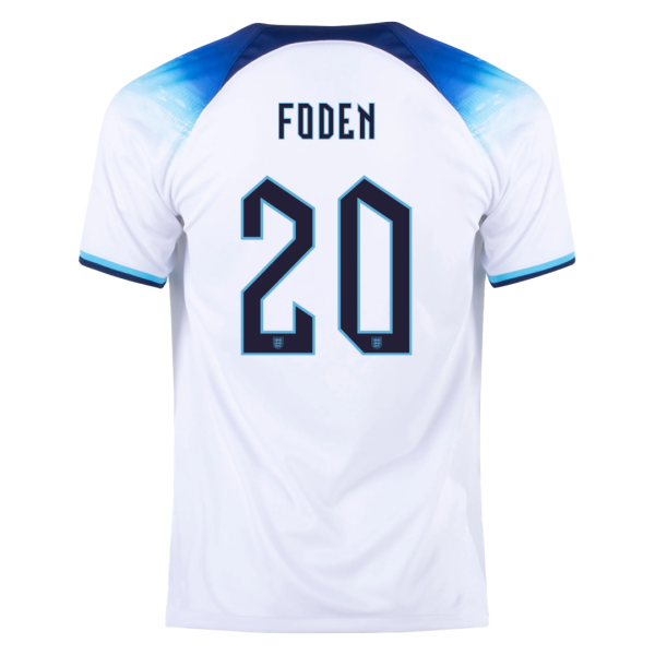 FODEN #20 England Home Jersey World Cup 2022