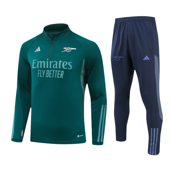 Arsenal 1/4 Zip Tracksuit 2023/24 Green