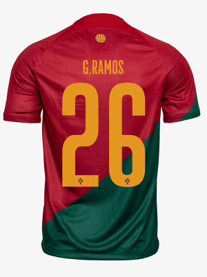 G.RAMOS #26 Portugal Home Jersey World Cup 2022