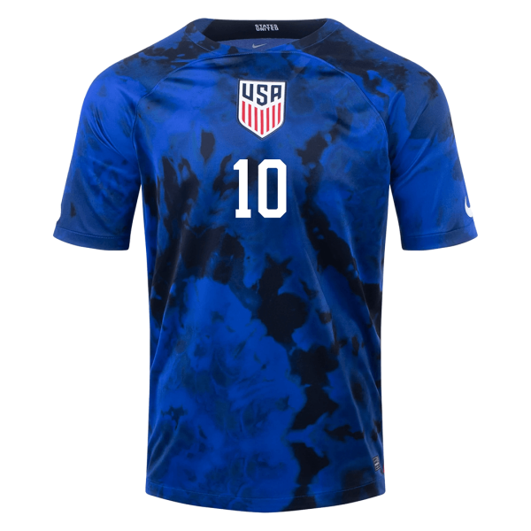 PULISIC #10 USA Away Jersey World Cup 2022