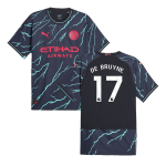 DE BRUYNE #17 Manchester City Third Away Authentic Soccer Jersey 2023/24