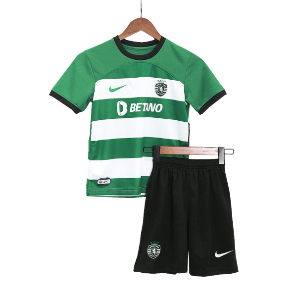 Sporting CP Home Kids Soccer Jerseys Kit 2023/24