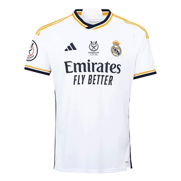 CAMPEONES #13 Real Madrid Campeones Supercopa Home Soccer Jersey 2023/24