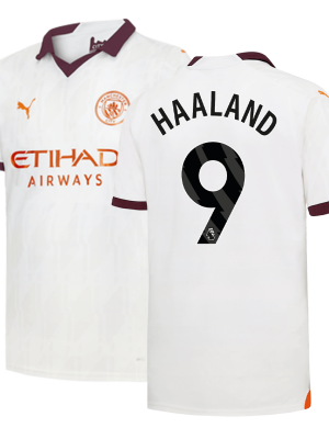 HAALAND #9 Manchester City Away Soccer Jersey 2023/24