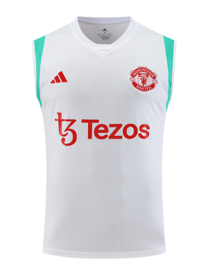 Manchester United Pre-Match Sleeveless Top 2023/24 White