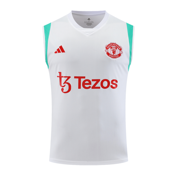 Manchester United Pre-Match Sleeveless Top 2023/24 White