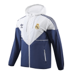 Real Madrid Hoodie Windbreaker Jacket 2023/24 - White&Navy