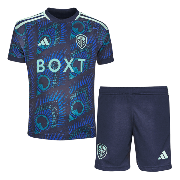 Leeds United Away Kids Soccer Jerseys Kit 2023/24